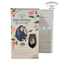 FERREIRA PORT | DONA ANTONIA 10 YEARS OLD TAWNY GIFTBOX + GLAS FERREIRA PORT | DONA ANTONIA 10 YEARS OLD TAWNY GIFTBOX + GLAS