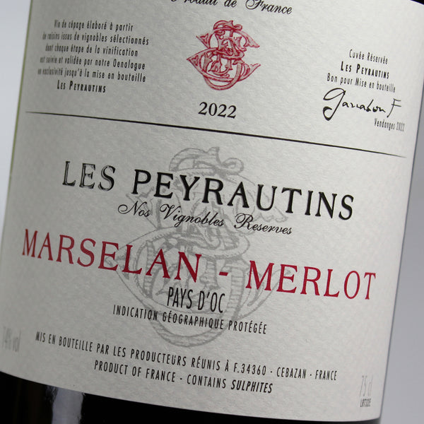 LES PEYRAUTINS | MARSELAN - MERLOT BOISÉ