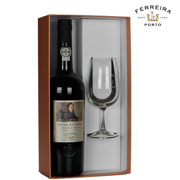 FERREIRA PORT | DONA ANTONIA RESERVA TAWNY GIFTBOX + GLAS